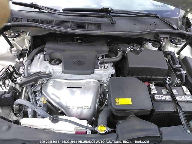 4T1BF1FK7FU057640 - 2015 TOYOTA CAMRY LE/XLE/SE/XSE GOLD photo 10