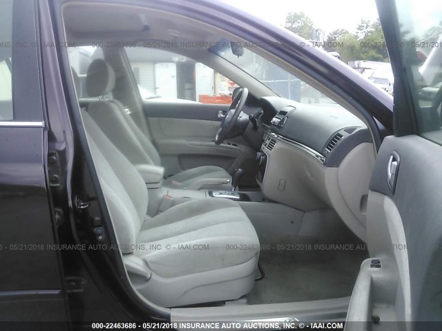 5NPEU46FX6H059596 - 2006 HYUNDAI SONATA GLS/LX PURPLE photo 5