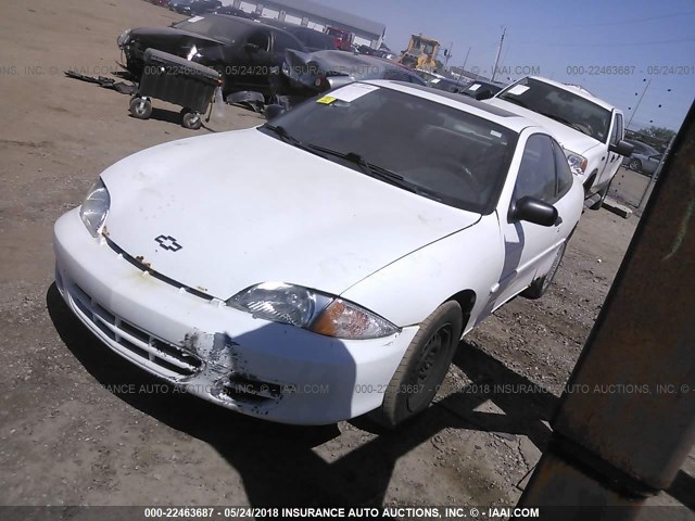 1G1JS124227448814 - 2002 CHEVROLET CAVALIER LS WHITE photo 2