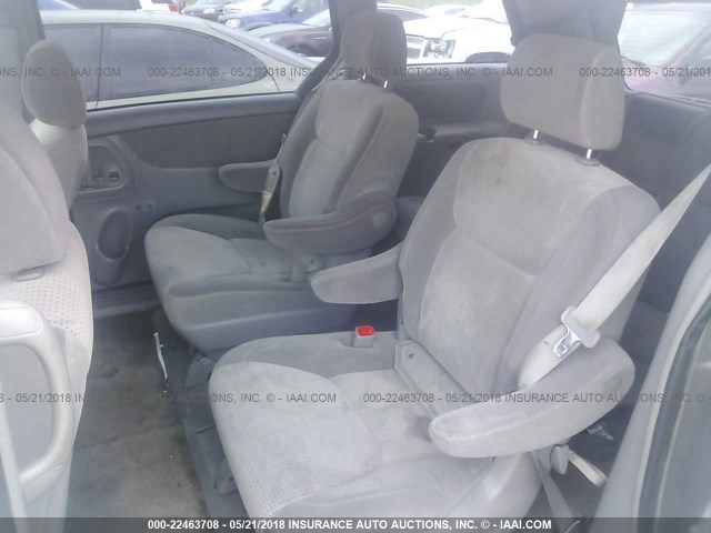 5TDZK23C98S146201 - 2008 TOYOTA SIENNA CE/LE SILVER photo 8