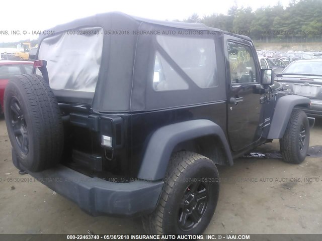 1J4AA2D14AL213950 - 2010 JEEP WRANGLER SPORT BLACK photo 4