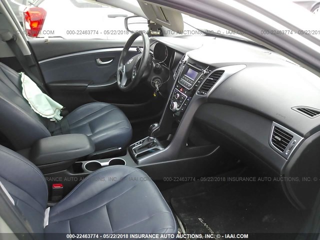 KMHD35LE8DU059501 - 2013 HYUNDAI ELANTRA GT SILVER photo 5