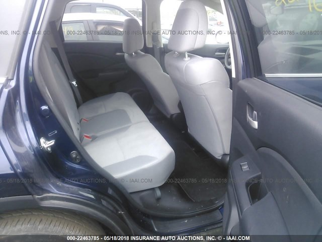 2HKRM4H45GH650871 - 2016 HONDA CR-V SE BLUE photo 8