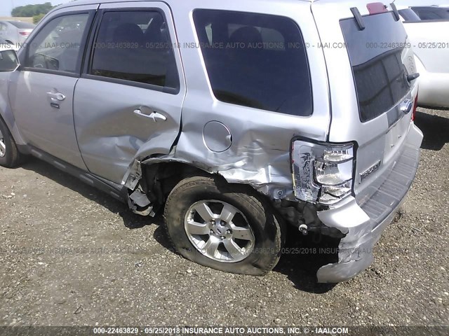 1FMCU9EG2AKB12733 - 2010 FORD ESCAPE LIMITED SILVER photo 6