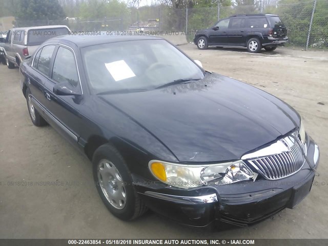 1LNFM97V6WY640451 - 1998 LINCOLN CONTINENTAL  BLACK photo 1