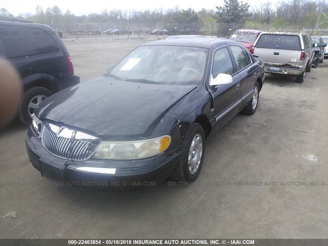 1LNFM97V6WY640451 - 1998 LINCOLN CONTINENTAL  BLACK photo 2