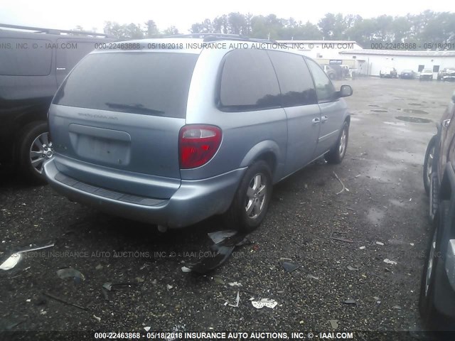 2D4GP44LX5R535827 - 2005 DODGE GRAND CARAVAN SXT Light Blue photo 4