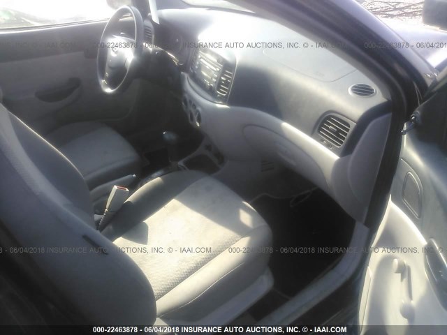 KMHCN46C37U092744 - 2007 HYUNDAI ACCENT GLS BLACK photo 5