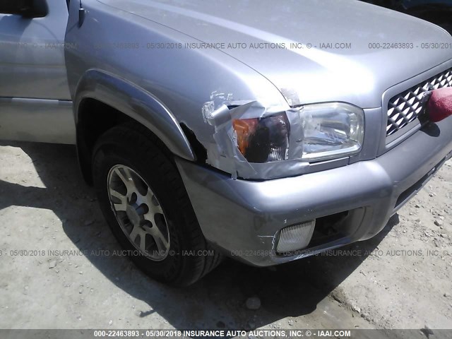 JN8DR09Y61W583015 - 2001 NISSAN PATHFINDER LE/SE/XE SILVER photo 6