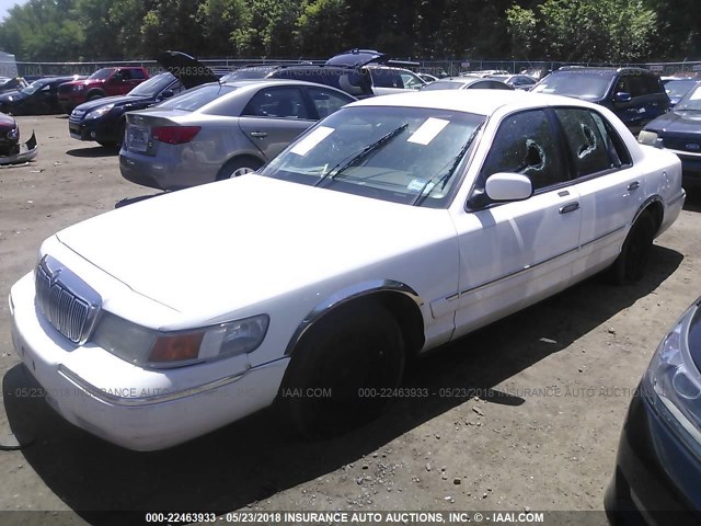 2MEFM74W8XX679483 - 1999 MERCURY GRAND MARQUIS GS WHITE photo 2