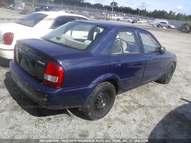 JM1BJ2221Y0235924 - 2000 MAZDA PROTEGE DX/LX Dark Blue photo 4