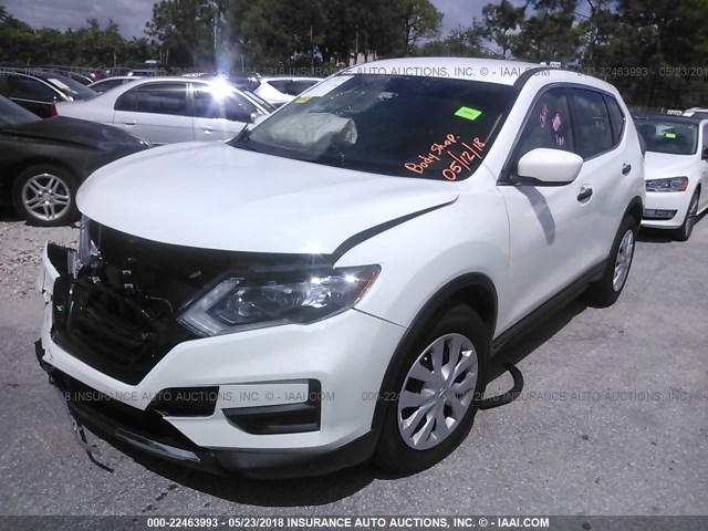 5N1AT2MT3JC705897 - 2018 NISSAN ROGUE S/SL WHITE photo 2