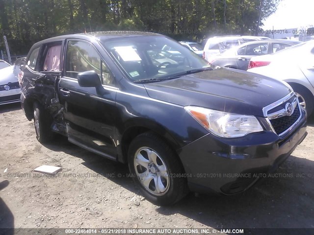 JF2SJAAC6EH411403 - 2014 SUBARU FORESTER 2.5I BLACK photo 1