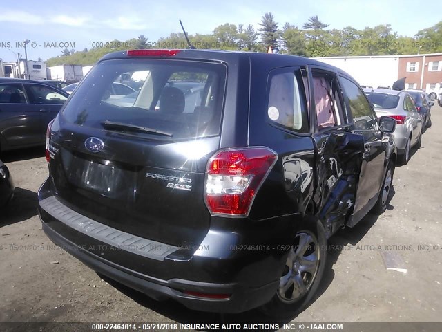 JF2SJAAC6EH411403 - 2014 SUBARU FORESTER 2.5I BLACK photo 4