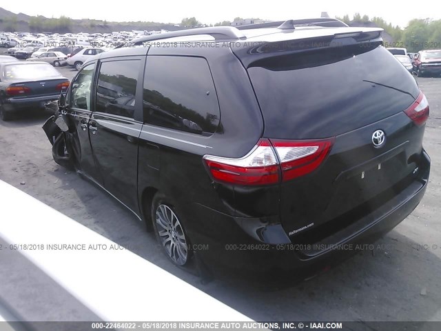 5TDYZ3DC3JS908147 - 2018 TOYOTA SIENNA XLE/LIMITED BLACK photo 3