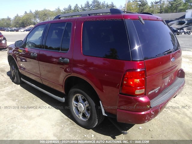 1FMZU73K35UB33302 - 2005 FORD EXPLORER XLT/XLT SPORT/NBX RED photo 3