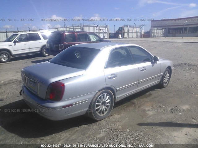 KMHFU45E14A303925 - 2004 HYUNDAI XG 350 SILVER photo 4