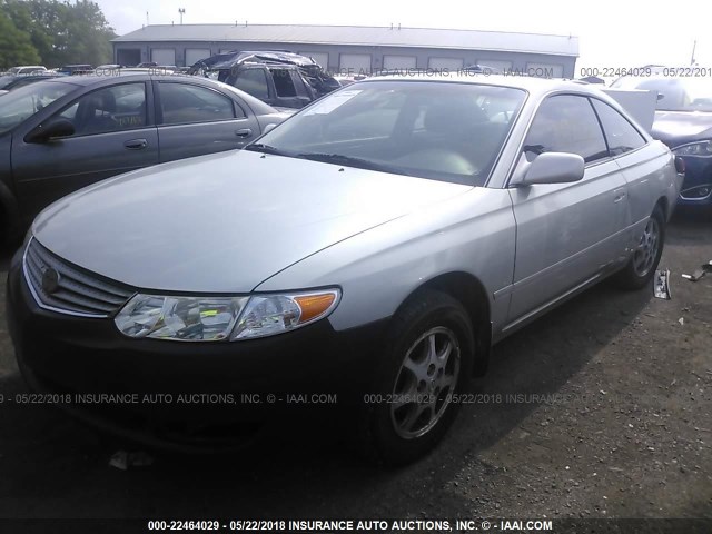 2T1CE22P53C021750 - 2003 TOYOTA CAMRY SOLARA SE SILVER photo 2