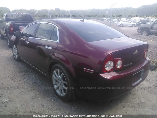 1G1ZE5EB0AF261040 - 2010 CHEVROLET MALIBU LTZ 勃艮第红 照片 3