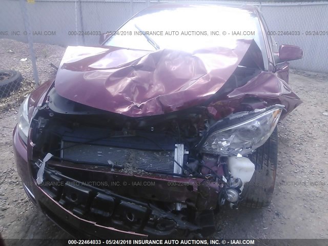 1G1ZE5EB0AF261040 - 2010 CHEVROLET MALIBU LTZ 勃艮第红 照片 6