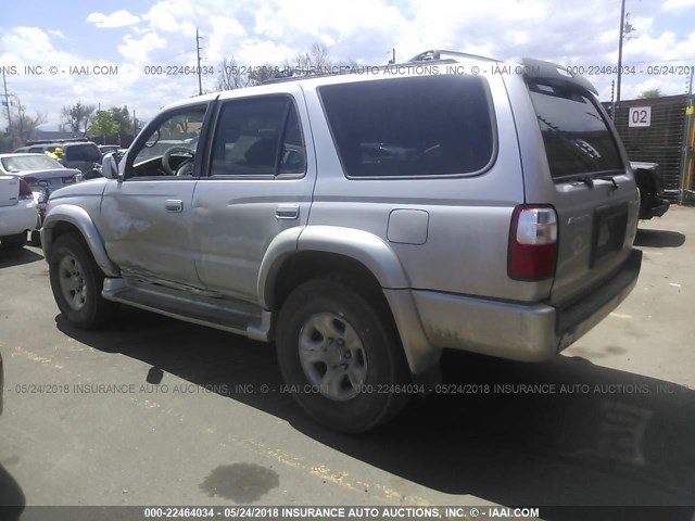 JT3HN86R910326796 - 2001 TOYOTA 4RUNNER SR5 SILVER photo 3