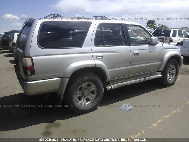 JT3HN86R910326796 - 2001 TOYOTA 4RUNNER SR5 SILVER photo 4