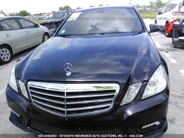 WDDHF2EB5BA501704 - 2011 MERCEDES-BENZ E 350 BLUETEC BLACK photo 6