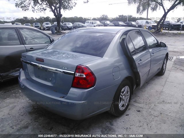 1G1ZS58F97F116644 - 2007 CHEVROLET MALIBU LS Boz foto 4