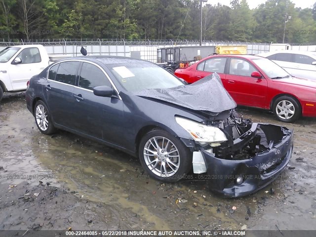 JN1CV6AP4AM403831 - 2010 INFINITI G37 SPORT BLUE photo 1