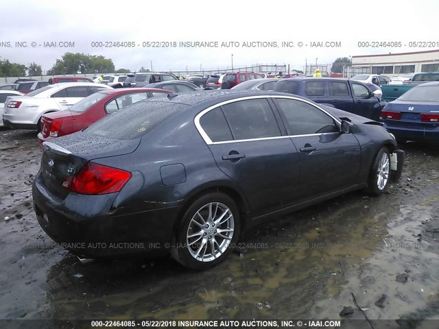 JN1CV6AP4AM403831 - 2010 INFINITI G37 SPORT BLUE photo 4