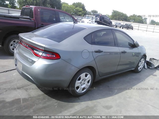 1C3CDFAA6DD304349 - 2013 DODGE DART SE/AERO GRAY photo 4