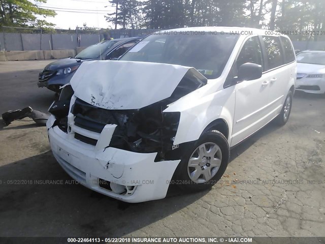 2D4RN4DE4AR491026 - 2010 DODGE GRAND CARAVAN SE WHITE photo 2