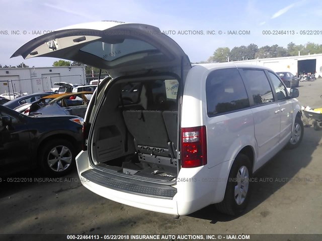 2D4RN4DE4AR491026 - 2010 DODGE GRAND CARAVAN SE WHITE photo 4