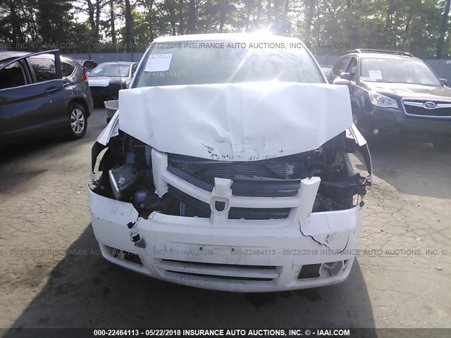 2D4RN4DE4AR491026 - 2010 DODGE GRAND CARAVAN SE WHITE photo 6