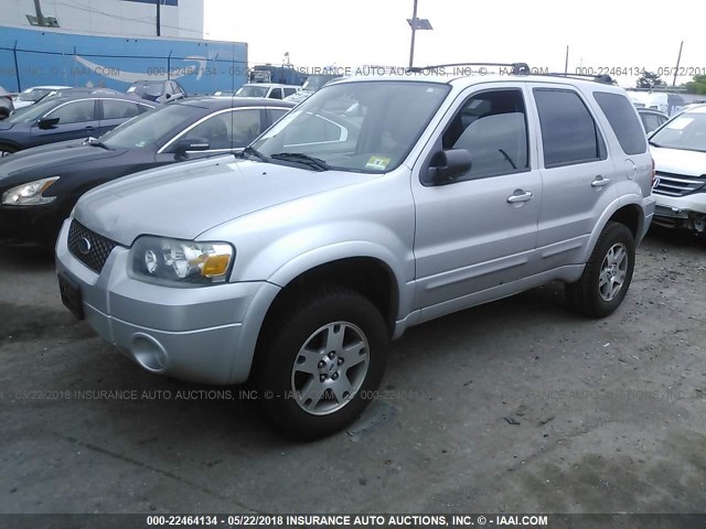 1FMYU94195KA55505 - 2005 FORD ESCAPE LIMITED SILVER photo 2