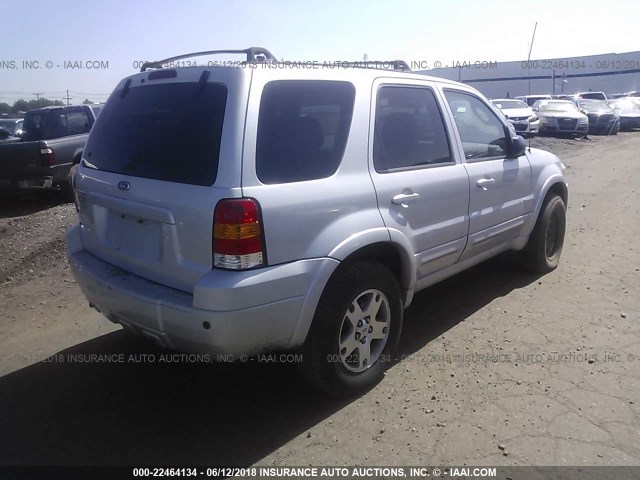 1FMYU94195KA55505 - 2005 FORD ESCAPE LIMITED SILVER photo 4