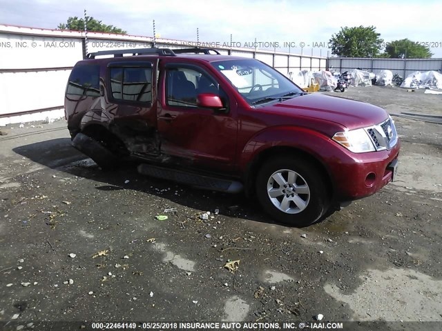 5N1AR1NB9CC621570 - 2012 NISSAN PATHFINDER S/LE/SE RED photo 1