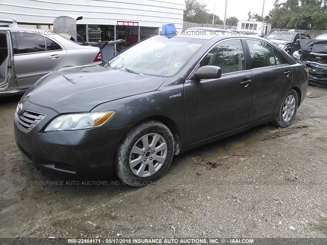 4T1BB46K48U039564 - 2008 TOYOTA CAMRY HYBRID GRAY photo 2