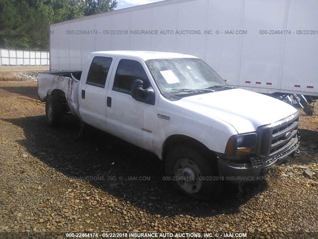 1FTWW31P27EA33701 - 2007 FORD F350 SRW SUPER DUTY WHITE photo 1