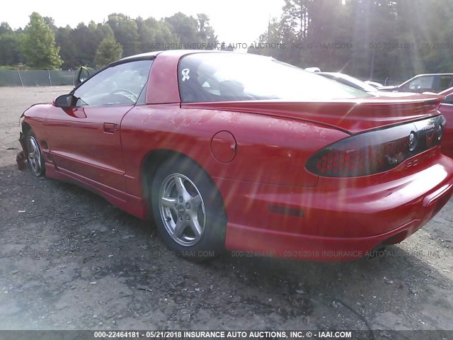 2G2FS22K822165427 - 2002 PONTIAC FIREBIRD RED photo 3