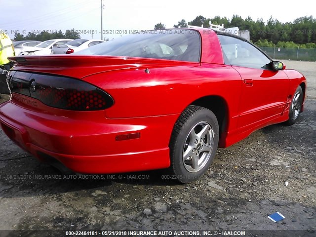 2G2FS22K822165427 - 2002 PONTIAC FIREBIRD RED photo 4