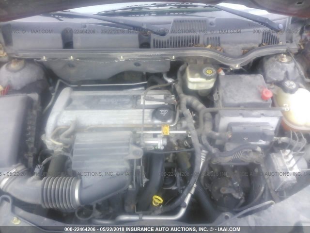 1G8AW12F84Z214238 - 2004 SATURN ION LEVEL 3 RED photo 10