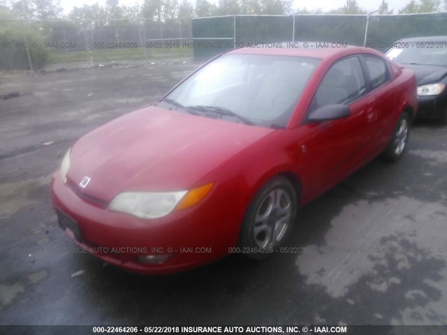 1G8AW12F84Z214238 - 2004 SATURN ION LEVEL 3 RED photo 2