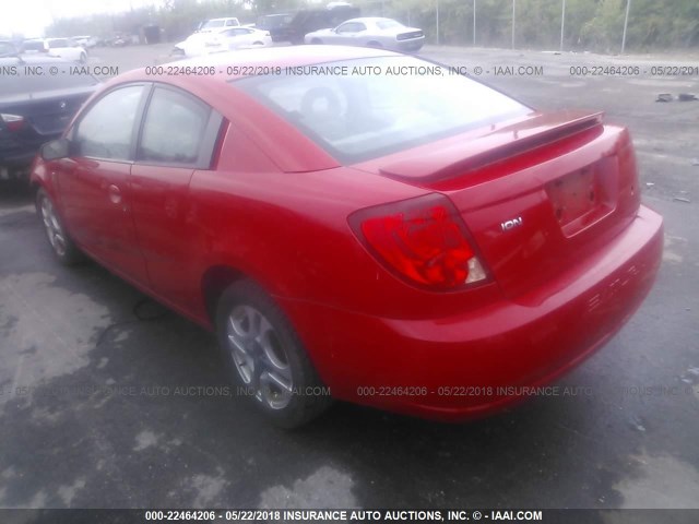 1G8AW12F84Z214238 - 2004 SATURN ION LEVEL 3 RED photo 3