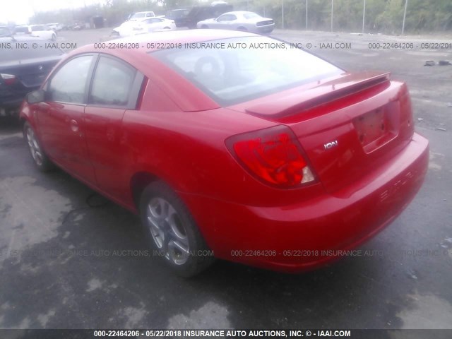 1G8AW12F84Z214238 - 2004 SATURN ION LEVEL 3 RED photo 3