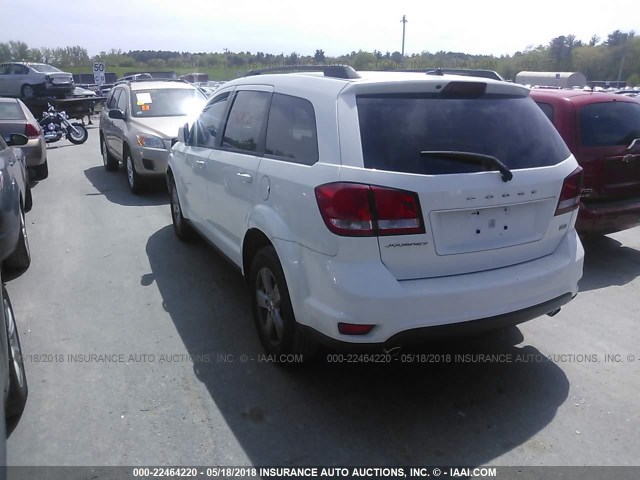 3D4PG1FG5BT559413 - 2011 DODGE JOURNEY MAINSTREET WHITE photo 3