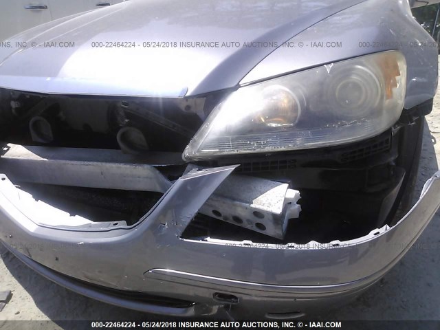 JH4KB16575C011612 - 2005 ACURA RL GRAY photo 6