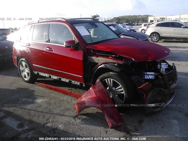 WDCGG5HB2FG374388 - 2015 MERCEDES-BENZ GLK 350 RED photo 1