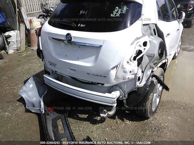 KL4CJASB9GB546979 - 2016 BUICK ENCORE WHITE photo 6