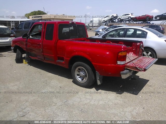 1FTYR14X2WPB54697 - 1998 FORD RANGER SUPER CAB RED photo 3